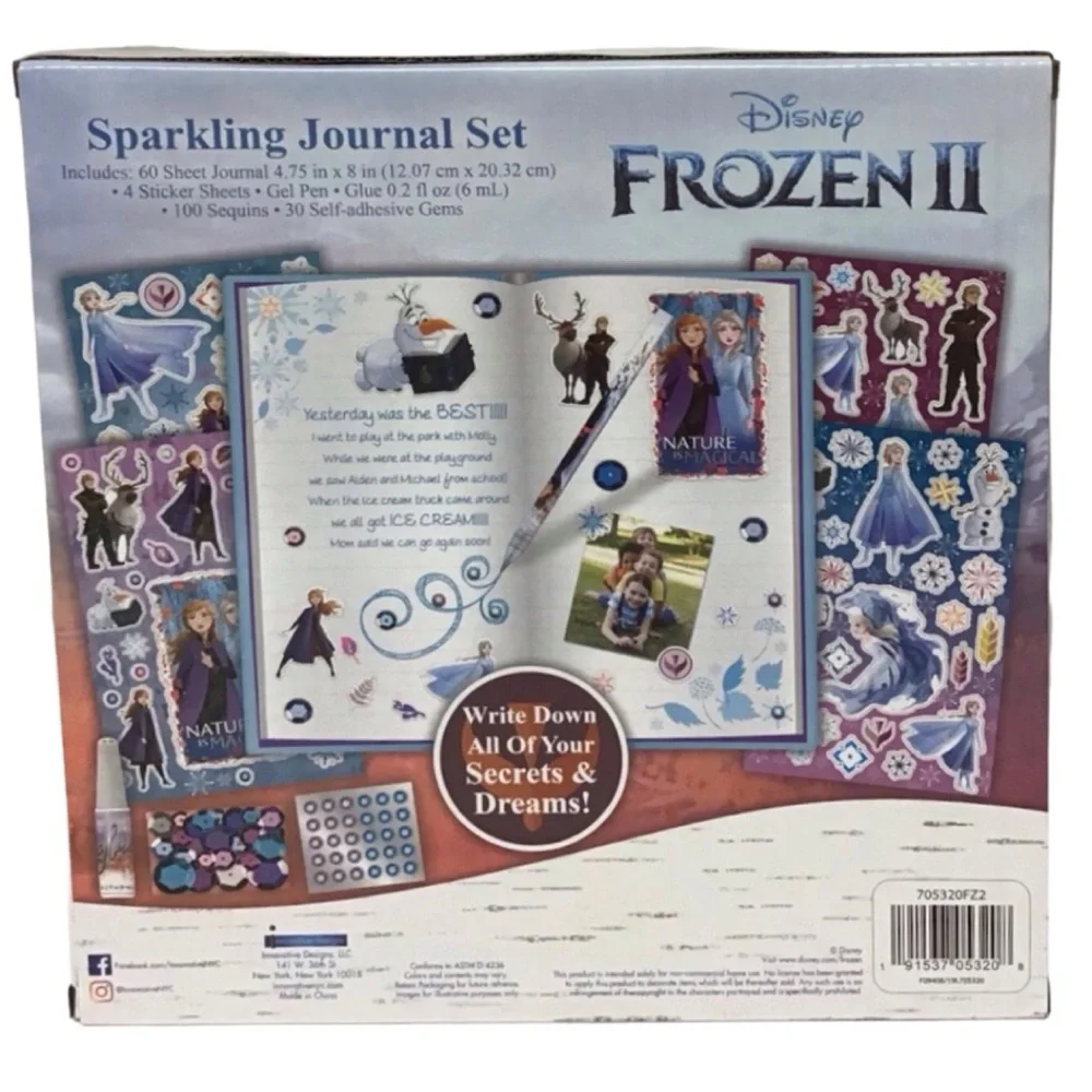 Disney’s Frozen II Sparkling Journal Set (NWT)